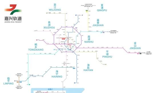 嘉兴地铁线路图【自制】（完善版）
这次优化注明了嘉兴地区和周围各县区，以及重要河