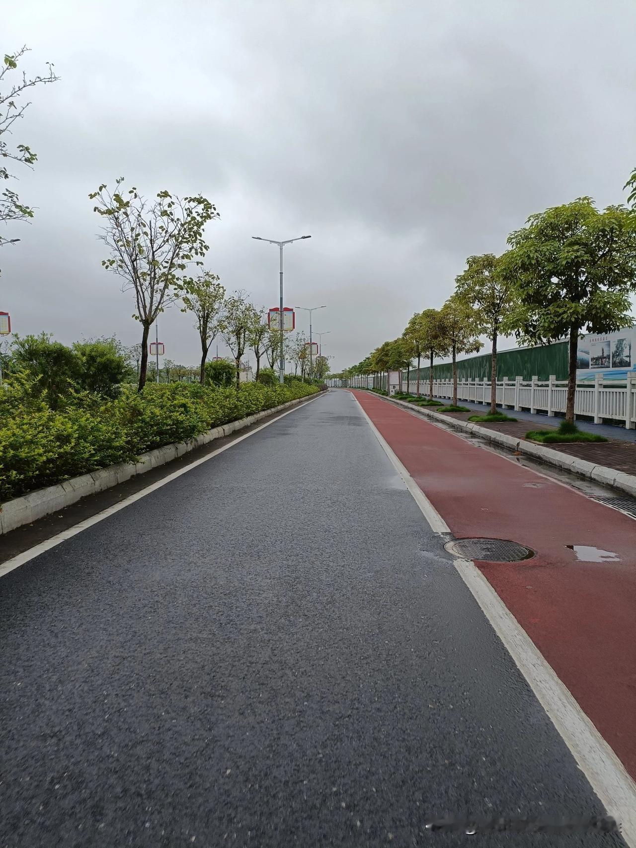 桂平进坝大道，
是桂平城区进到大藤峡水坝的通道，
刚开始因为夜市，
就有网红路之