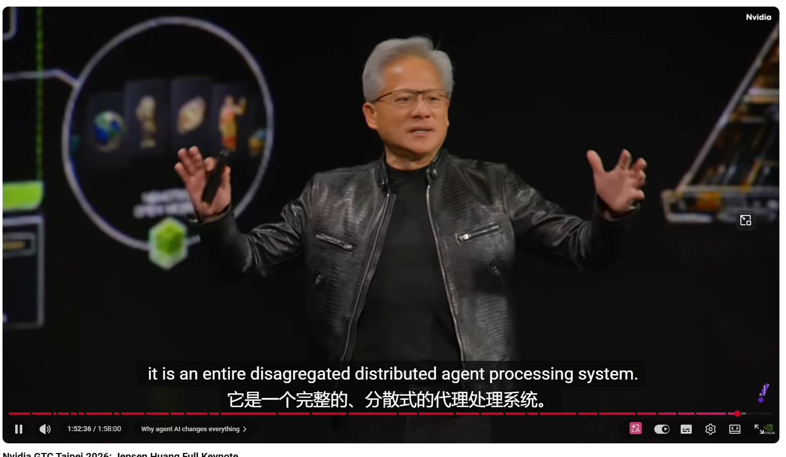 英伟达和微软公司在6月1日早上9点开了一场发布会，我从下午就开始看老黄今天的GT