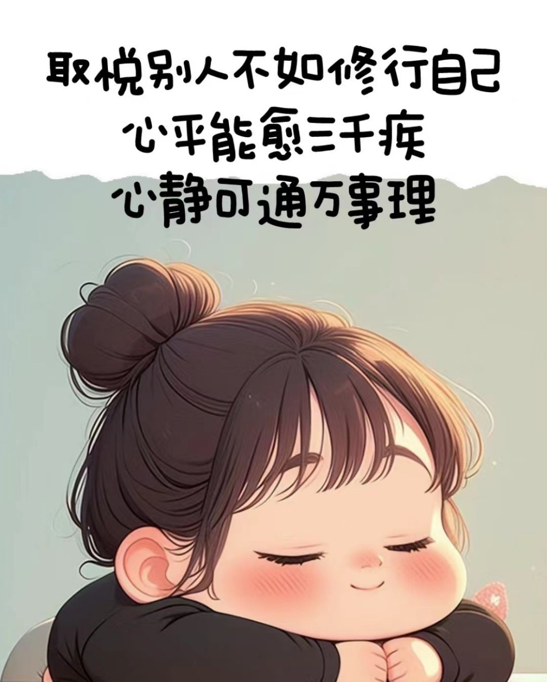 取悦别人不如修行自己心平能愈三千疾心静可通万事理 ​​​