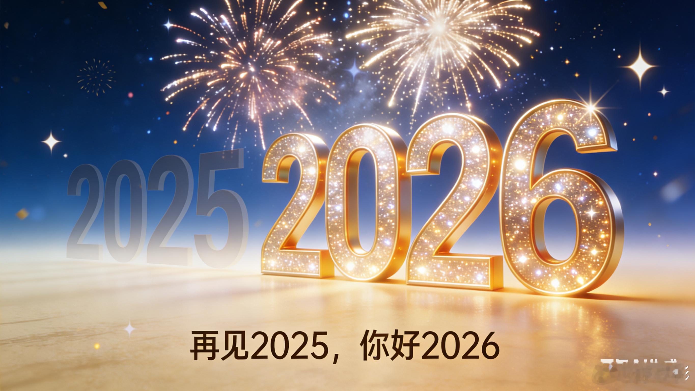 2025再见，2026你好新年快乐2026让更好发生 告别2025的忙乱与疲惫，