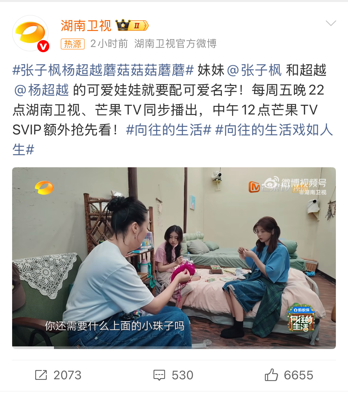 张子枫杨超越蘑菇菇菇蘑蘑 现在满脑子都是“蘑菇菇菇” ​​​