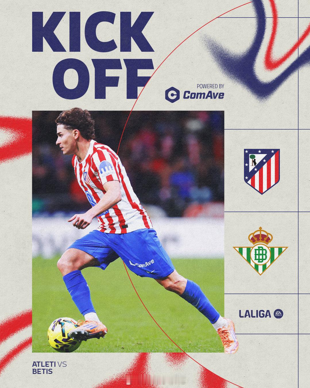 比赛开始！⏱️1’｜马德里竞技0️⃣-0️⃣皇家贝蒂斯AupaAtleti 🔴