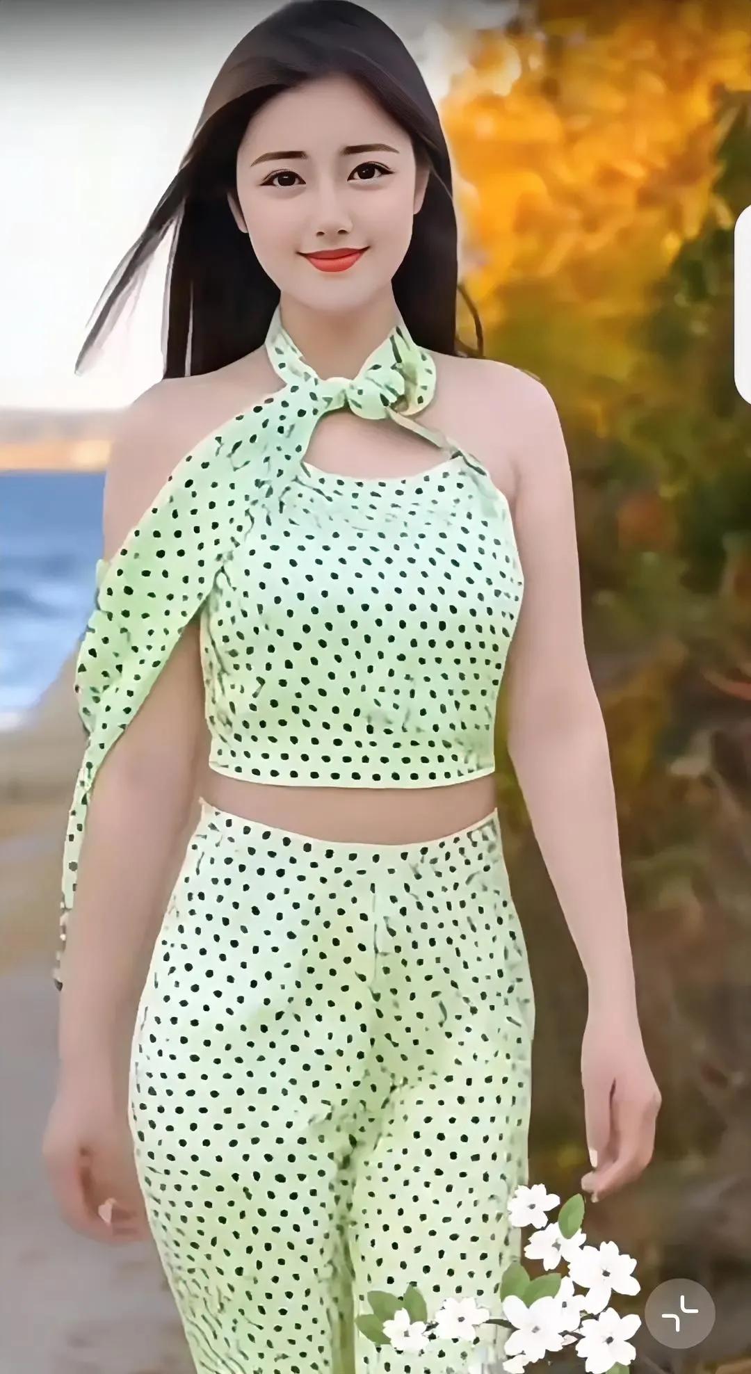 时尚又优雅，展现你的美丽。#时尚美如画# #美美美丽俏佳人# #迷人美女欣赏# 