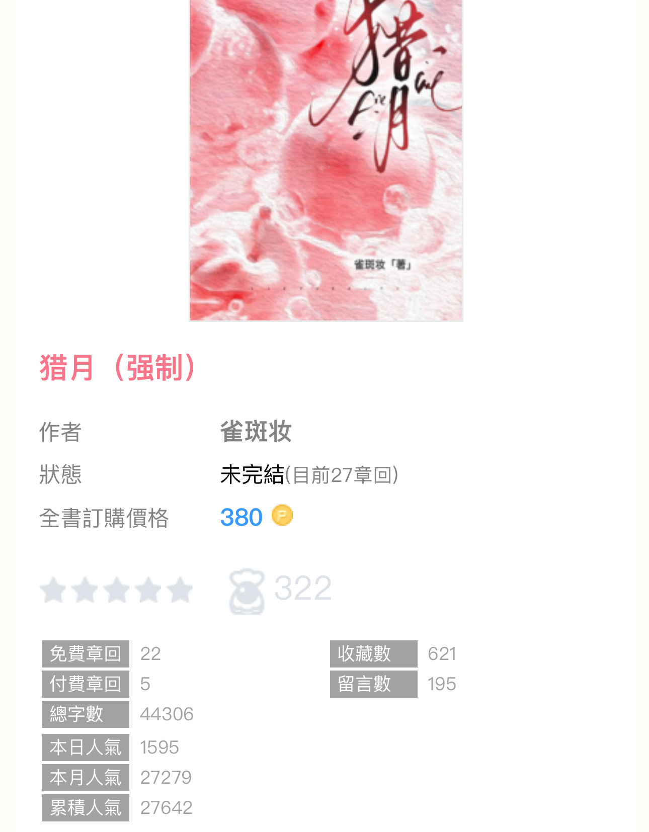 【新書播报】《猎月》by雀斑妆🔸连载🔹校园／1v1 sc／墙纸🔹小可怜 X