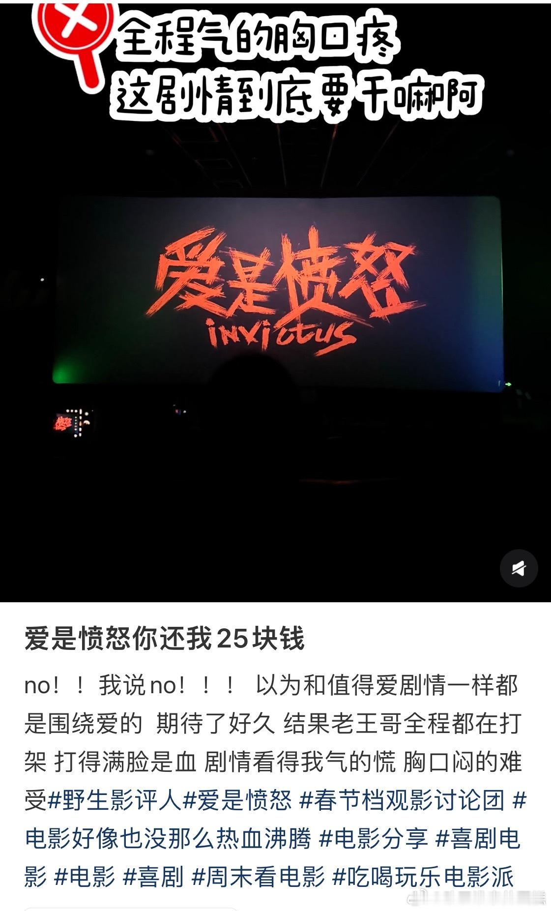 王安宇 爱是愤怒推轮胎爱是愤怒是继抓特务，在红薯豆瓣上翻车被骂最多的电影，票房倒