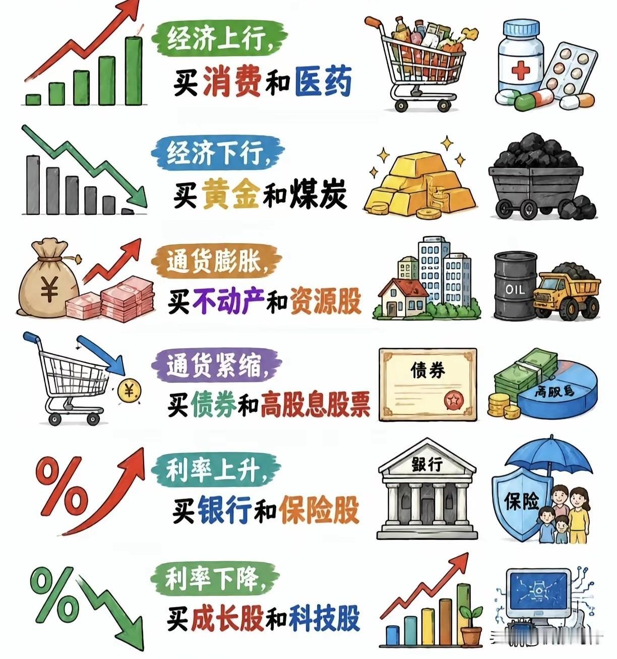 方向不对，努力白费。宏观经济周期与股市投资机会的对应关系你一定要搞清楚，只有踏对