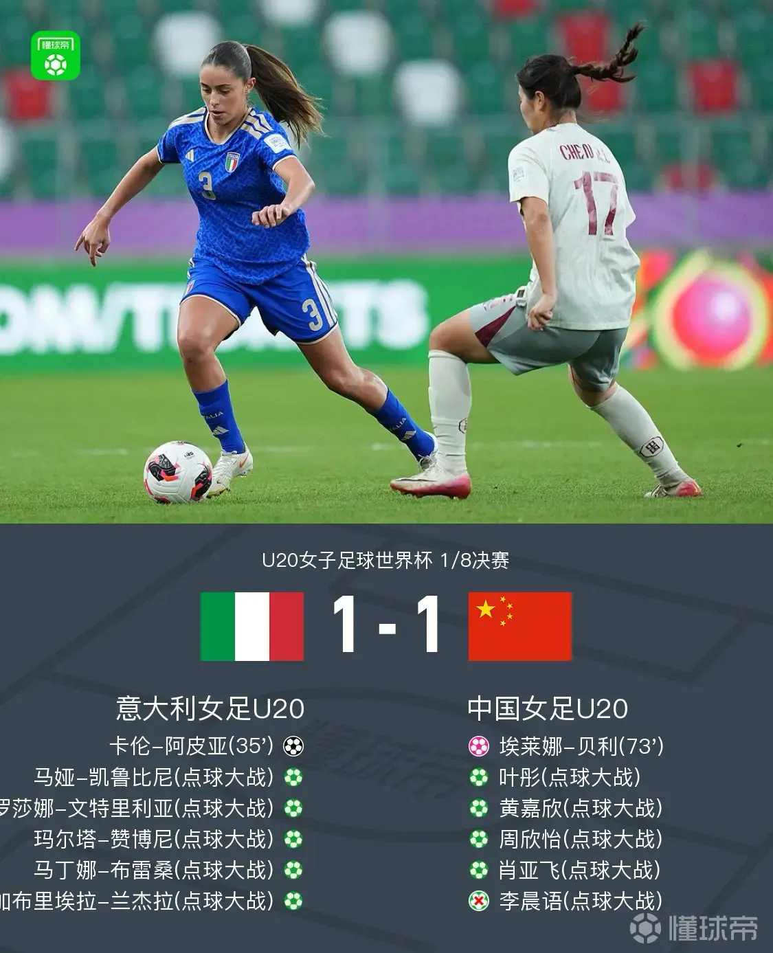 北京时间9月17日凌晨，2026年U20女足世界杯1/8决赛，中国U20女足与意