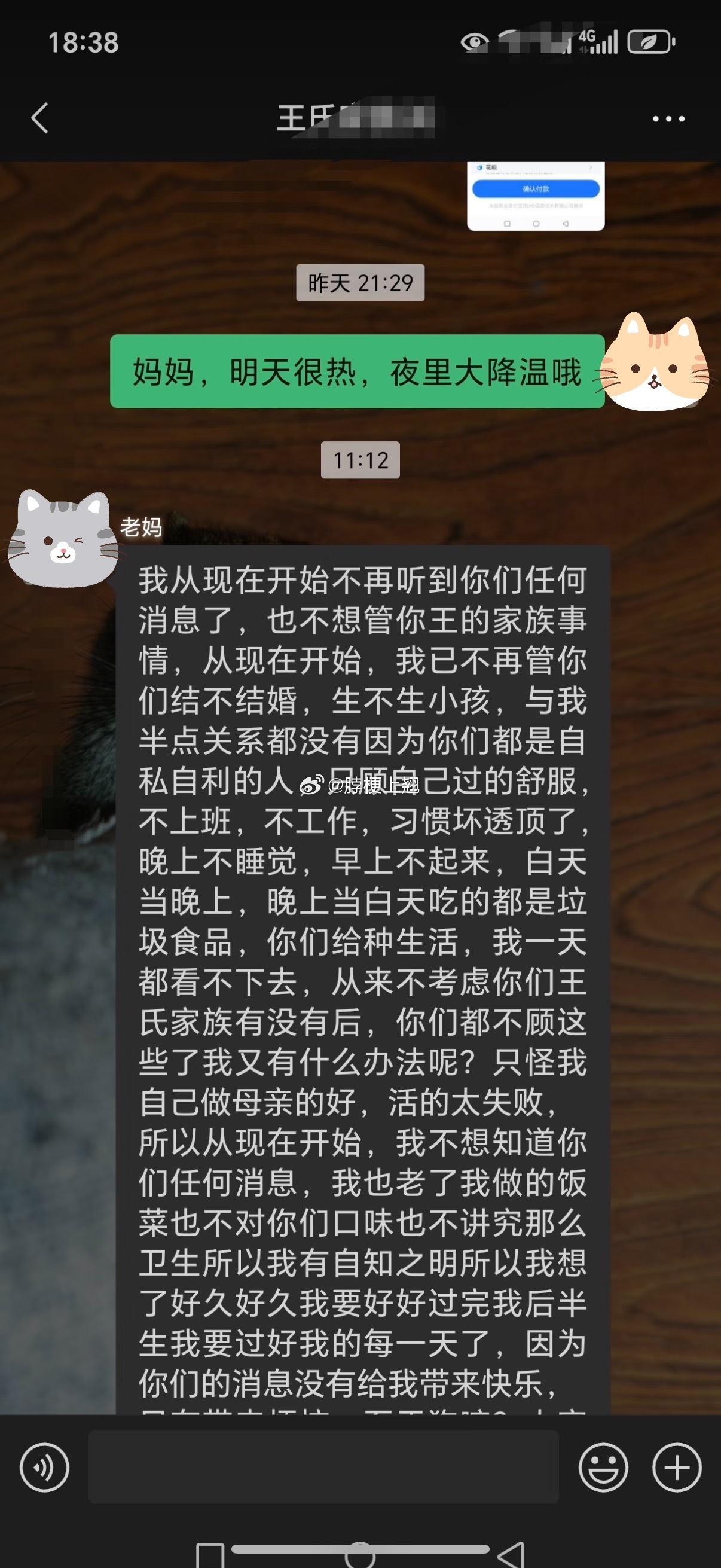 和老妈说了不想结婚生子，她把我拉黑了 