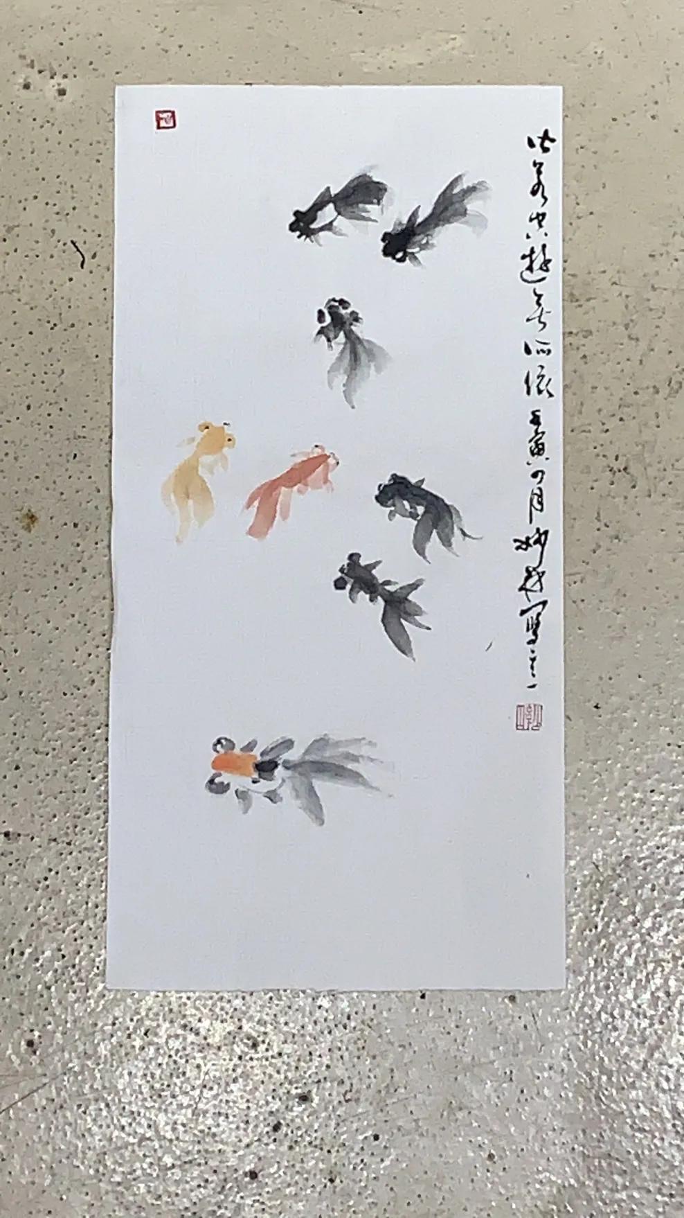 日课399:画点小金鱼～[呲牙]