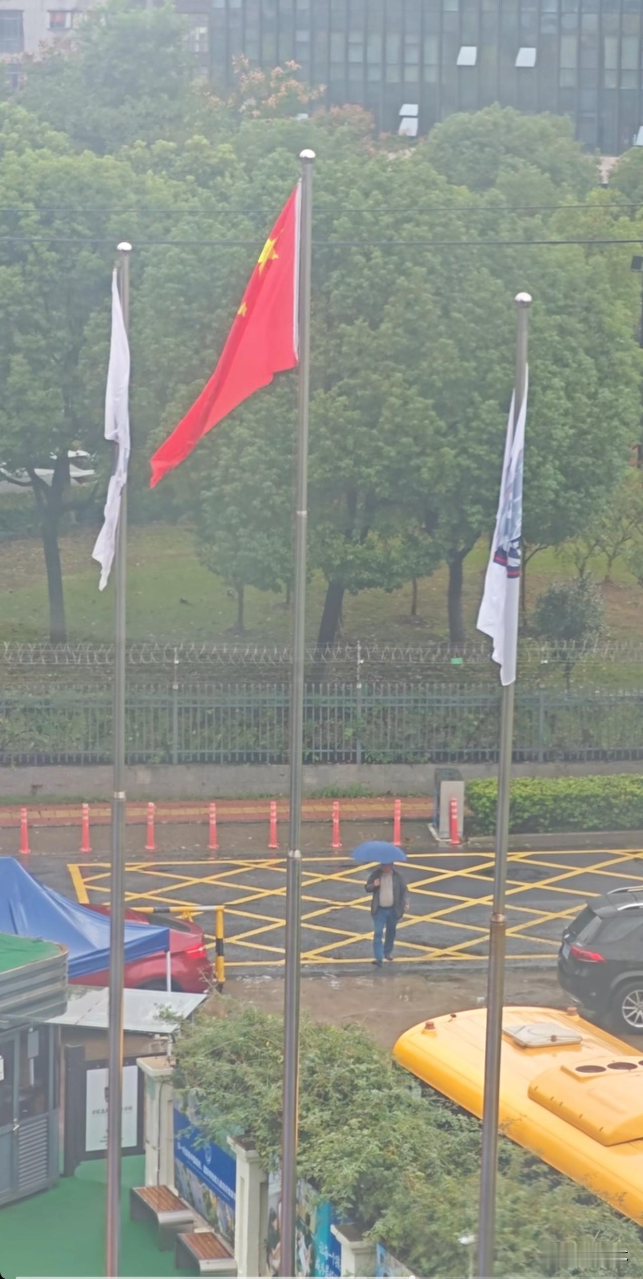 在国庆前夕，这一幕感动了所有中国人。
最近刷到很多这样类似的视频，就是对着红旗《