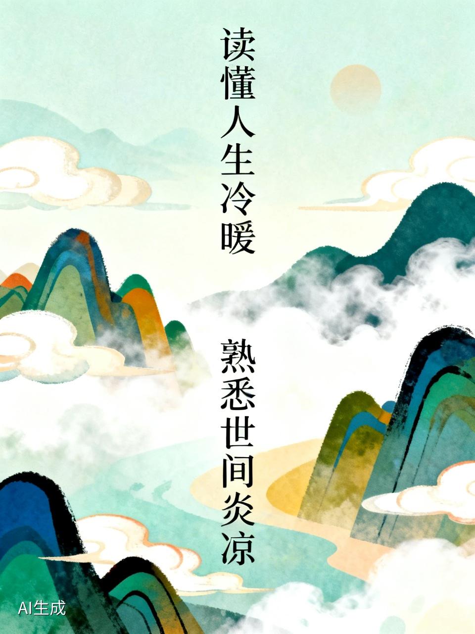 下联：熟悉世间炎凉。