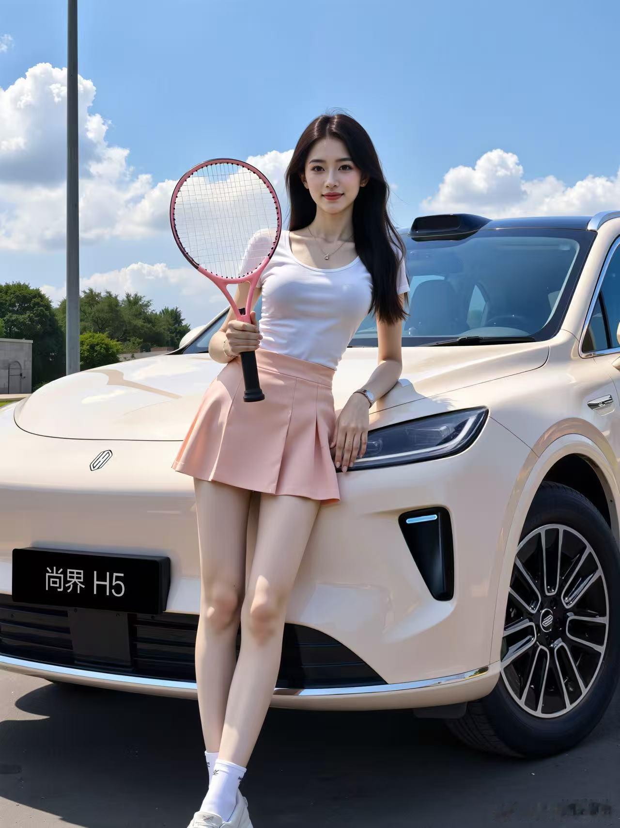 余承东称尚界增程版可当纯电开 尚界H5实车的颜值也太高了，配色和很时尚！尚界增程