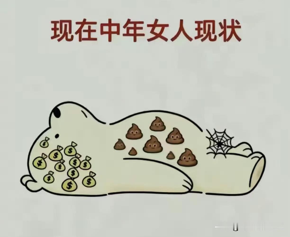 哈哈
太形象了
中年妇女之现状
满脑子是钱，满肚子是💩
搞笑 哈哈图一乐