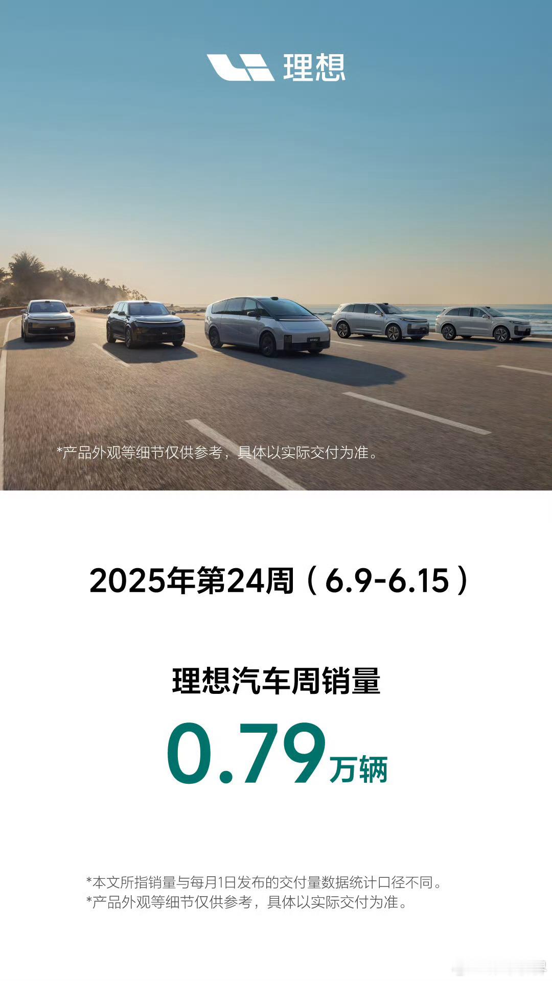 理想上周销量7900台，还是稳！新能源汽车[超话]撩妹不如撩车 ​​​