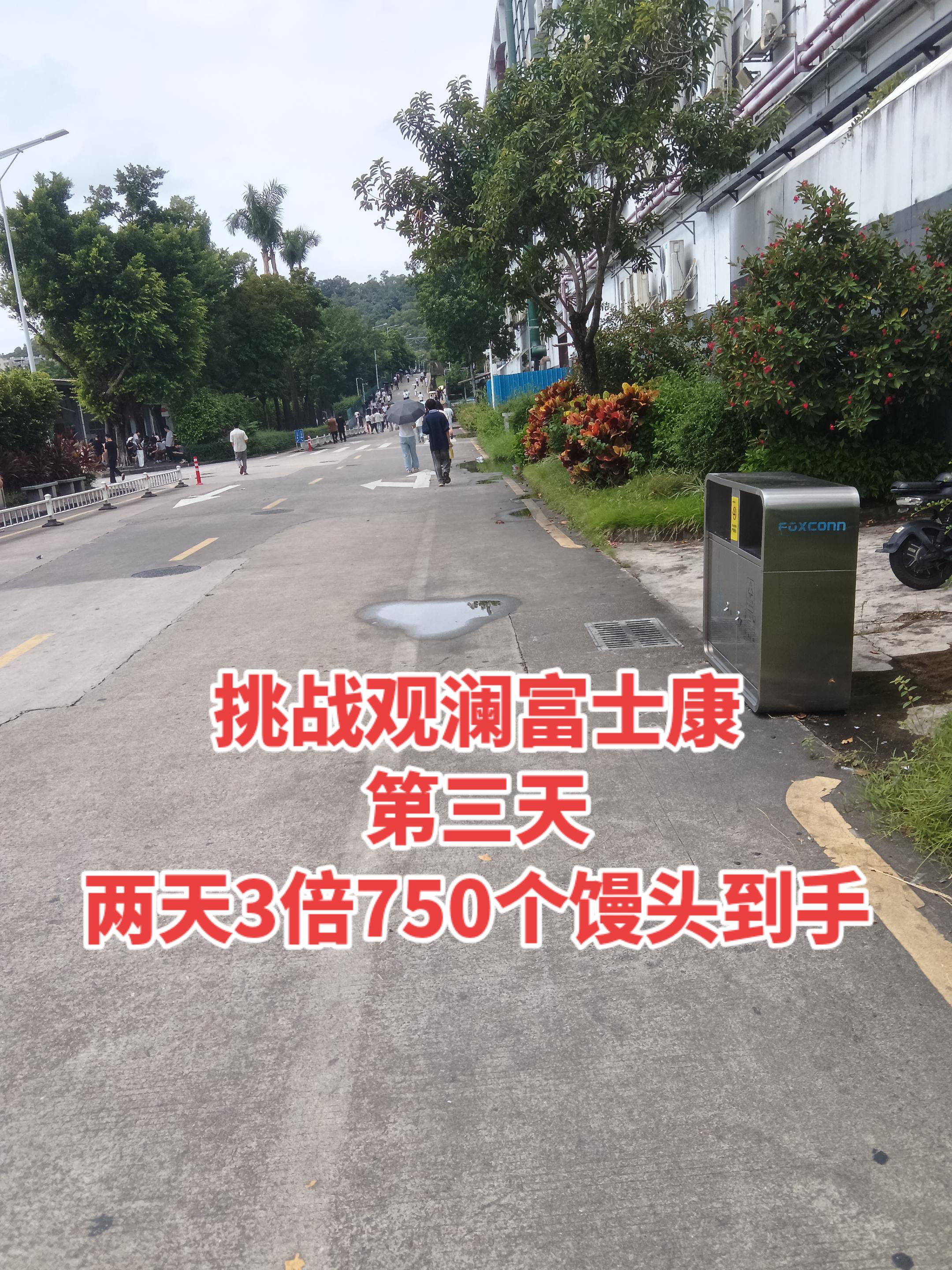 挑战观澜富士康第三天。