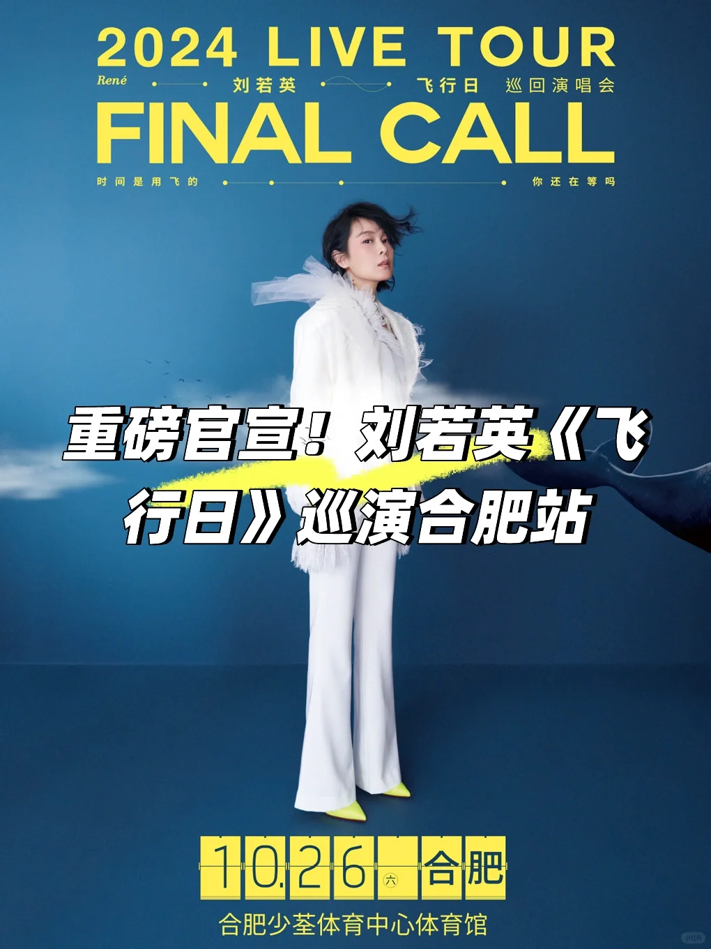 歌单附上！刘若英《飞行日》巡演合肥站