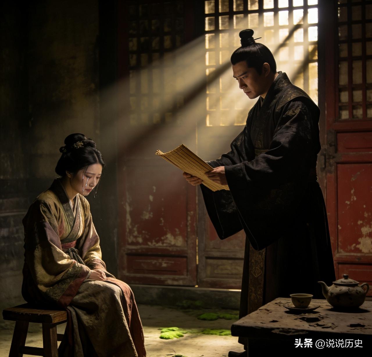 一天，太子李弘闲来无事居然走到了掖庭，无意间看到被幽禁的两个姐姐，都三十多岁了，