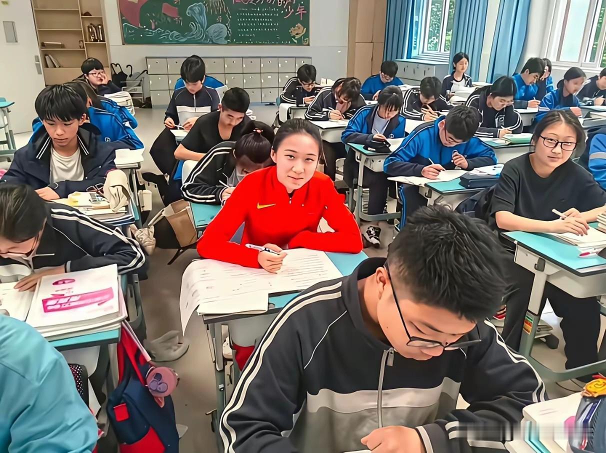 不要以为陈妤颉没有遗憾了，
看她拿着三金一银的成绩拍抖音，
她以后最大的遗憾就是