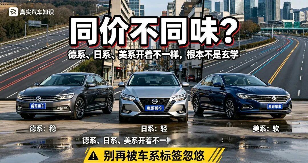 同样价格的车，德系稳、日系轻、美系软？90%的人都没搞懂背后逻辑
 很多人买车时