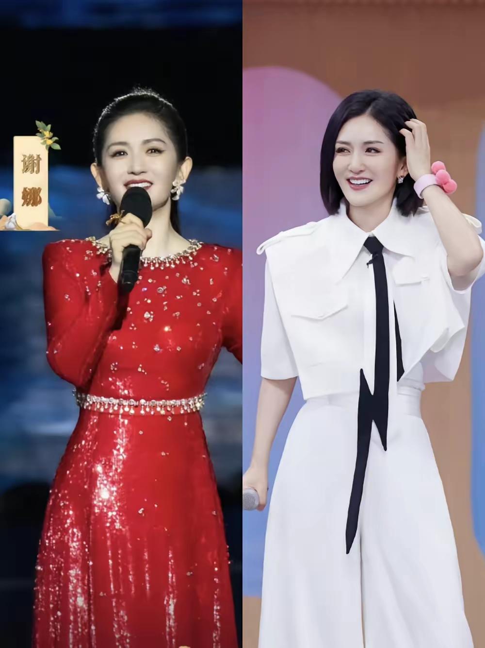 凌晨三点的客厅亮着一盏灯，谢娜对着手机念稿子，屏幕上“稳住”两个字反光映在她脸上