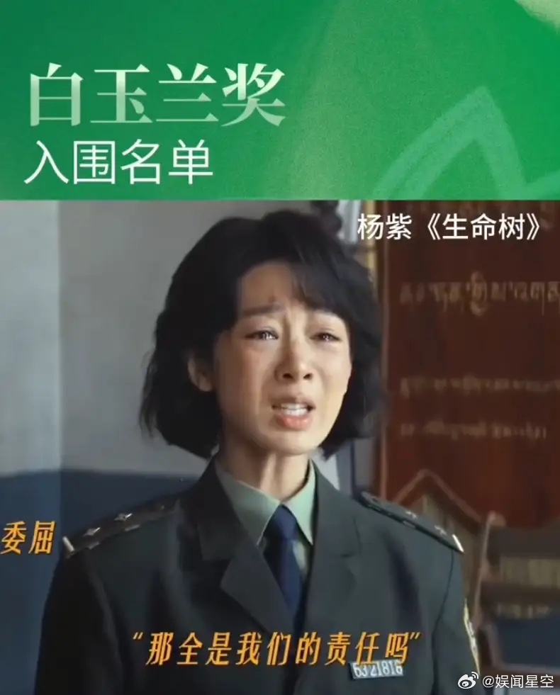 杨紫白玉兰高光切片换了！央视频以及其他官号发布白玉兰视帝视后高光切片，任素汐原声