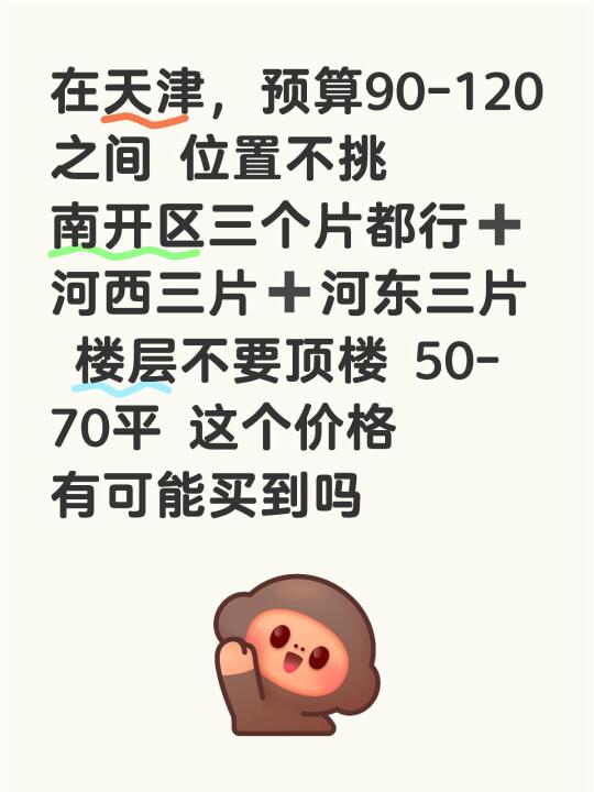 天津买房这个价位有戏吗