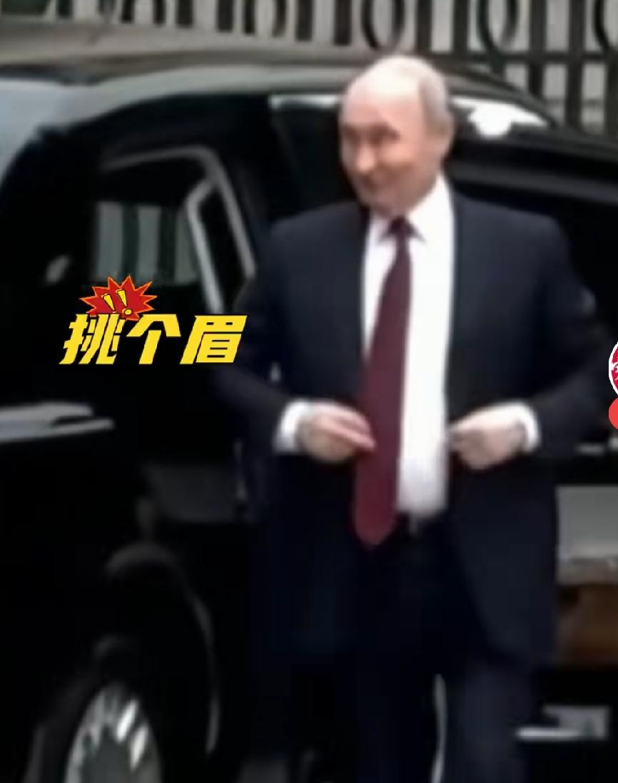普京总统来老朋友家做客，嘴角压不住笑[大笑]
普京总统下车时，整整衣领，调皮挑眉