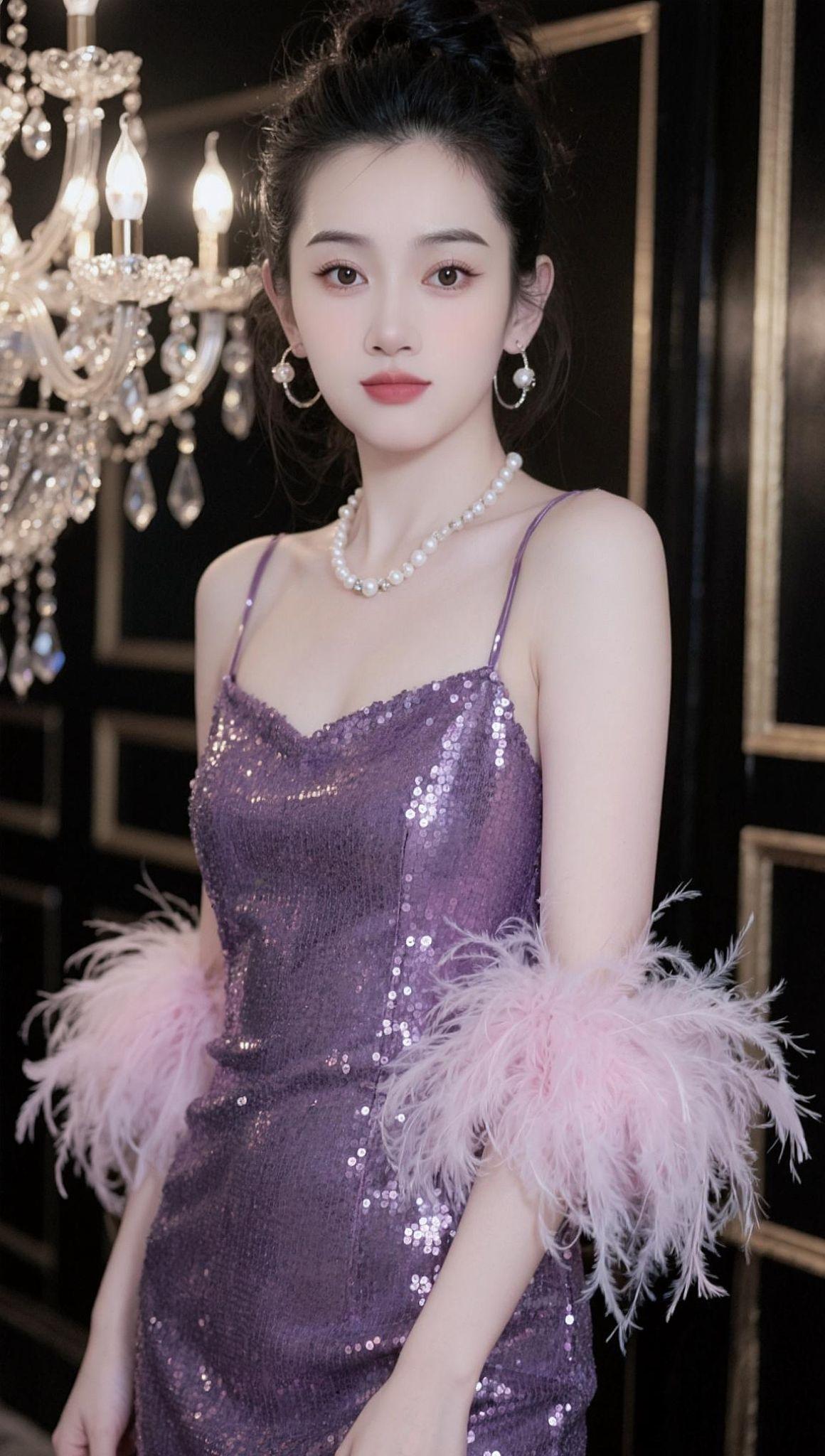 AI亮片羽饰照 抖音ai创作 抖音玩法合伙人计划。