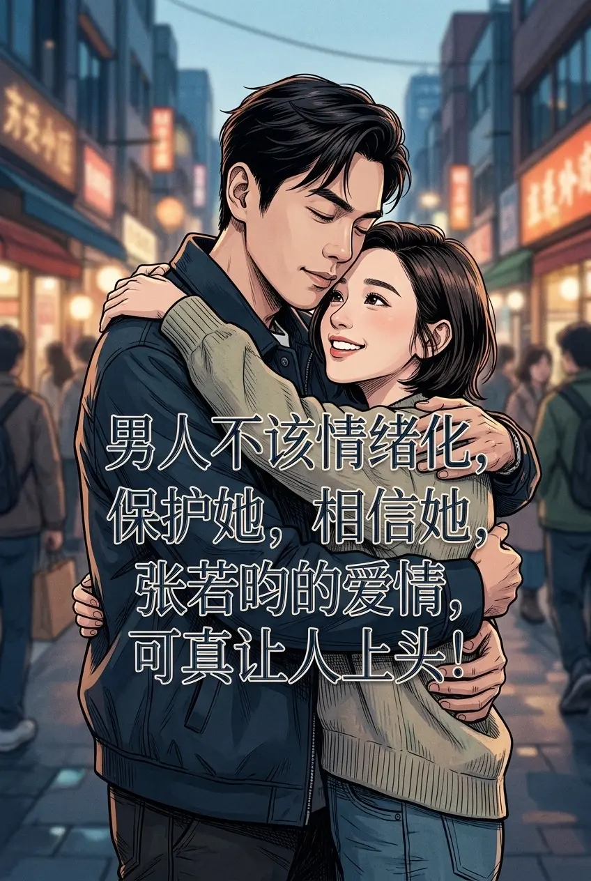 男人不该情绪化，保护她，相信她，张若昀的。爱情，可真让人上头！