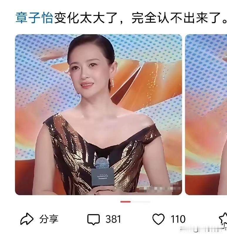 啥？这是章子怡？
啥时候胖成这样了？