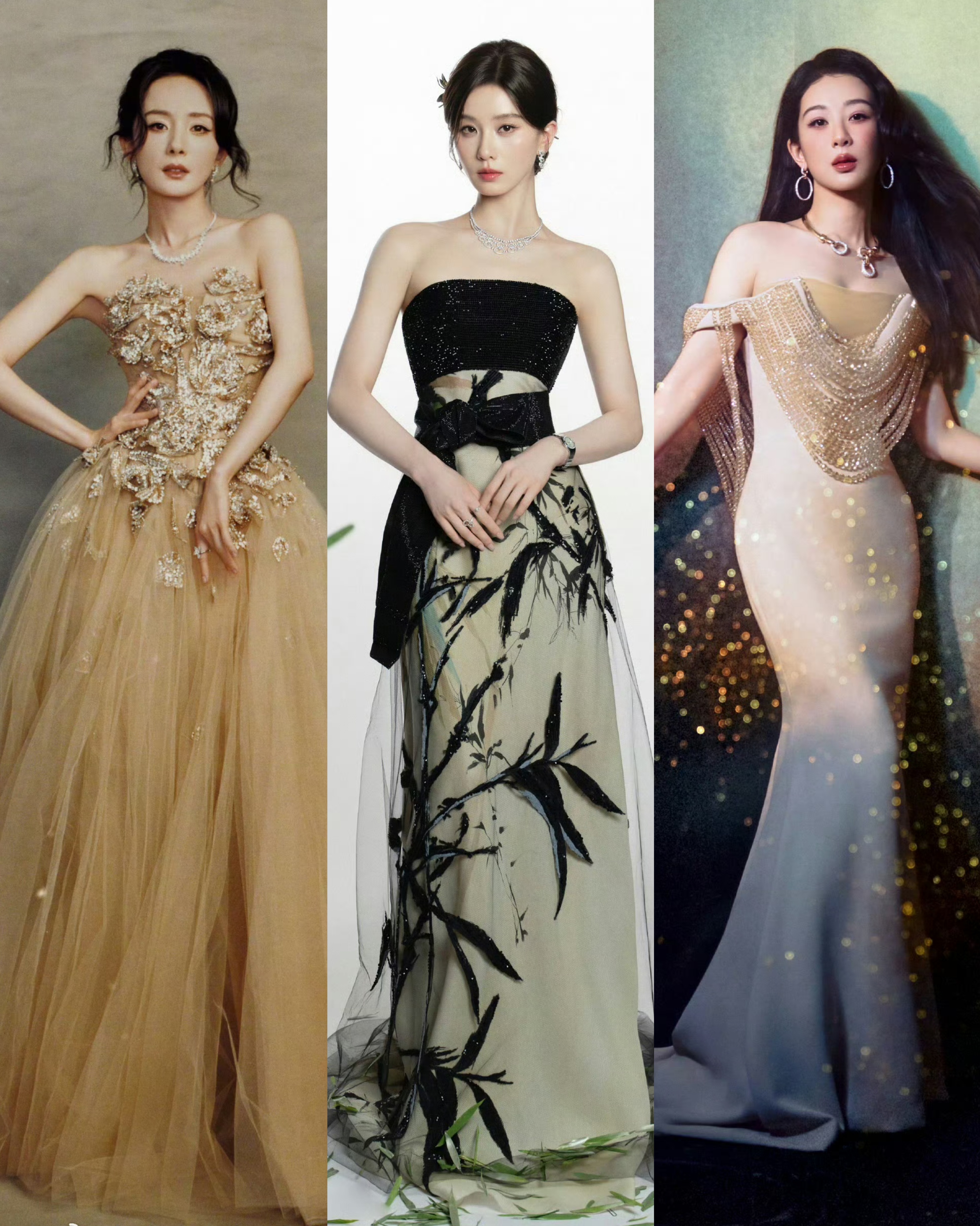 百花奖造型出图美女们高定上身，争奇斗艳，百花齐放，谁美到你心坎里了 百花奖红毯