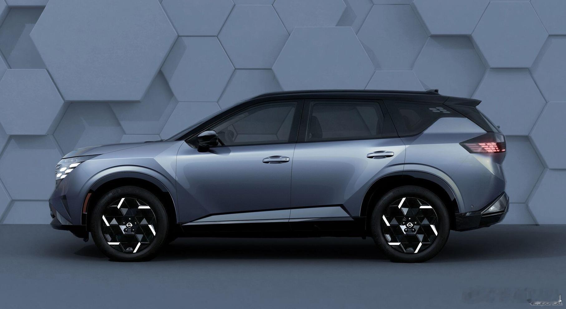 日产发布了第五代奇骏e-POWER。造型完全变了，用上了极为锐利的线条。白车身很