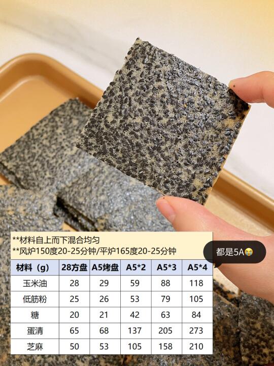 搅一搅就行◾️巨简单又好吃的黑芝麻脆片