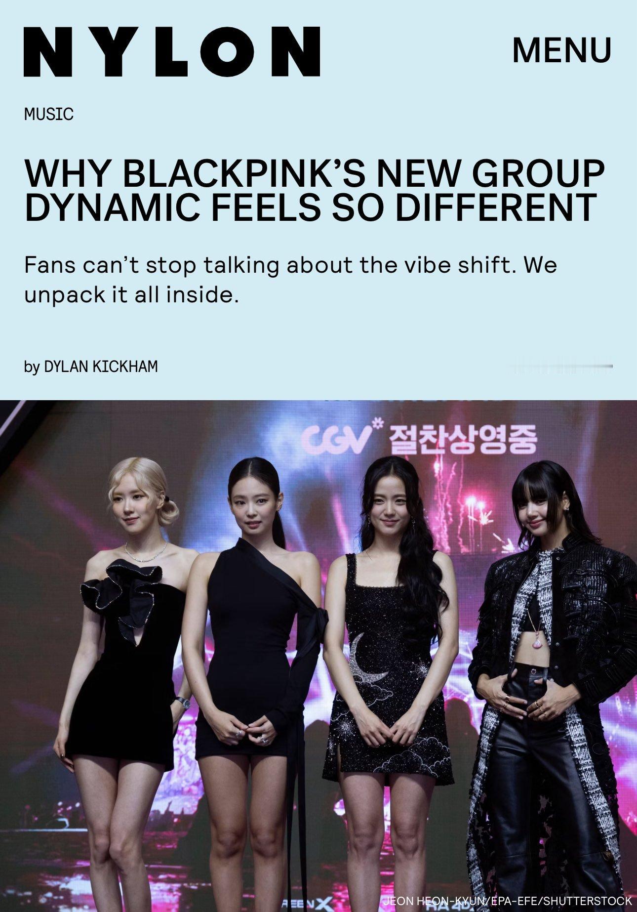 BLACKPINK不再是一个超级明星组合“现在是四位超级明星歌手选择走到一起。”