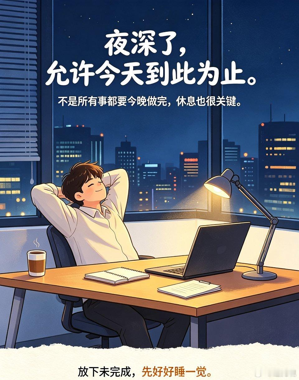 碎碎念→放下今日疲惫，允许自己好好休憩。 ​​​