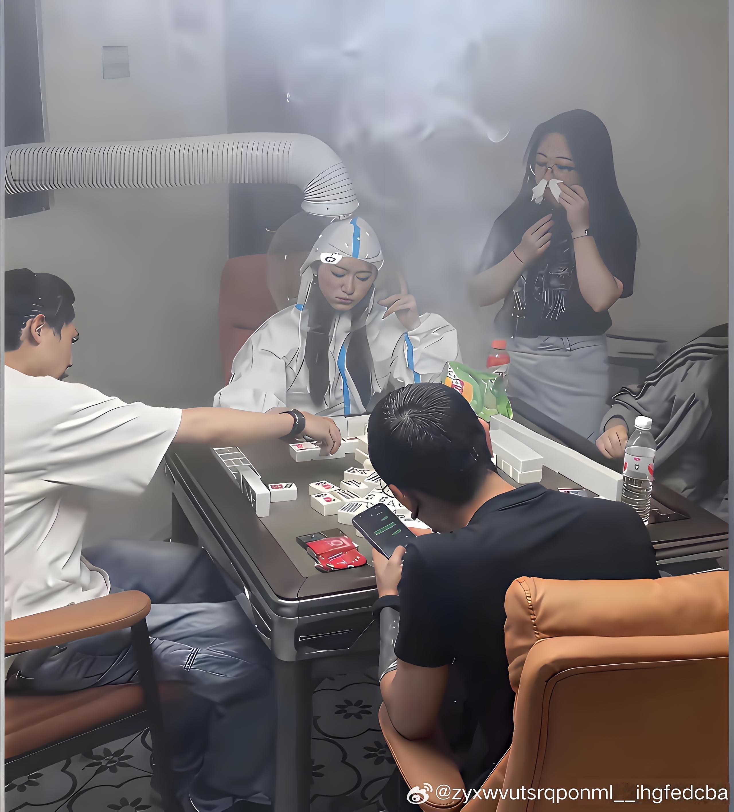 第一次看见烟瘾这么重的 