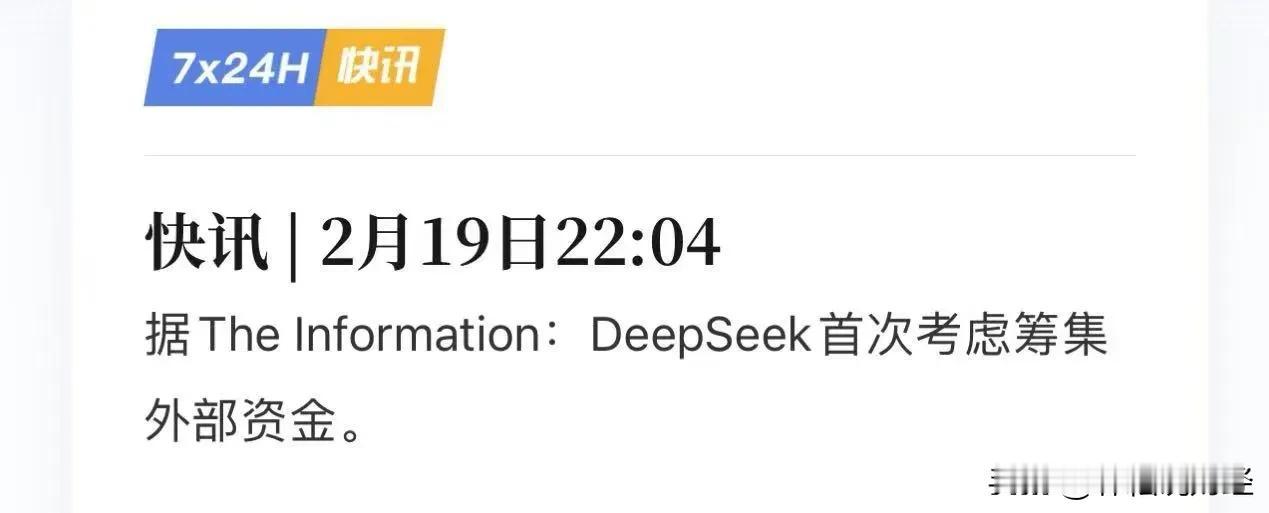 市场传DeepSeek要开启外部融资，问了DS，逼急了DS使出了绝招：“服务器繁