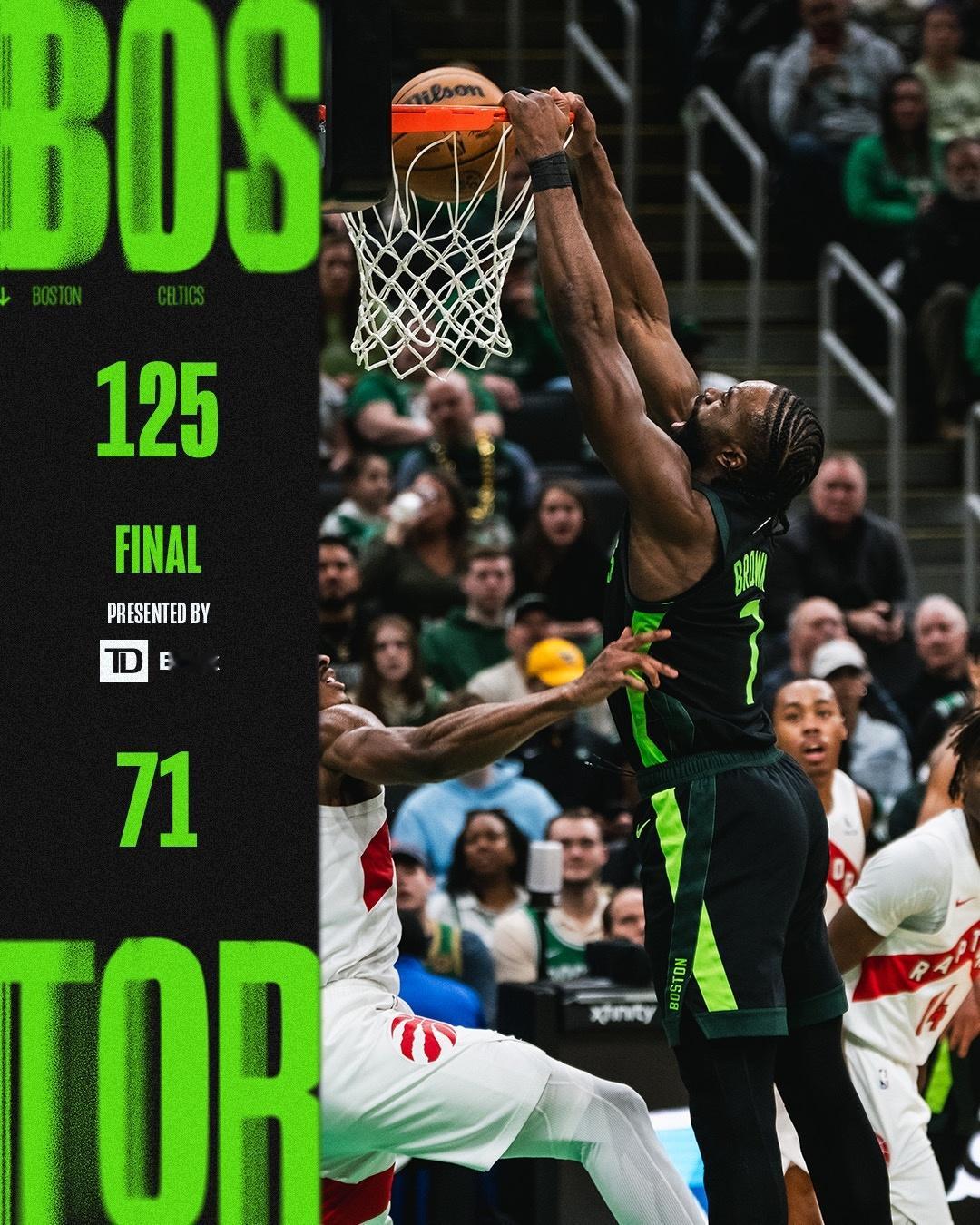 新年快乐 Celtics win！125：71，凯尔特人用一场54分的大胜结束了