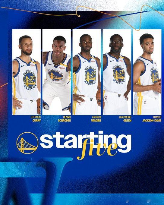 今天对阵步行者首发：库里 施罗德 维金斯 格林 土鸡蛋 2025nba全明星投票