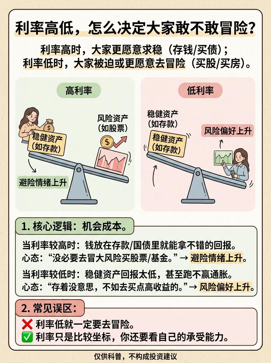 什么是利率？它为什么能影响几乎所有资产？利率低到存款特种兵都跑不动了。但还是要求