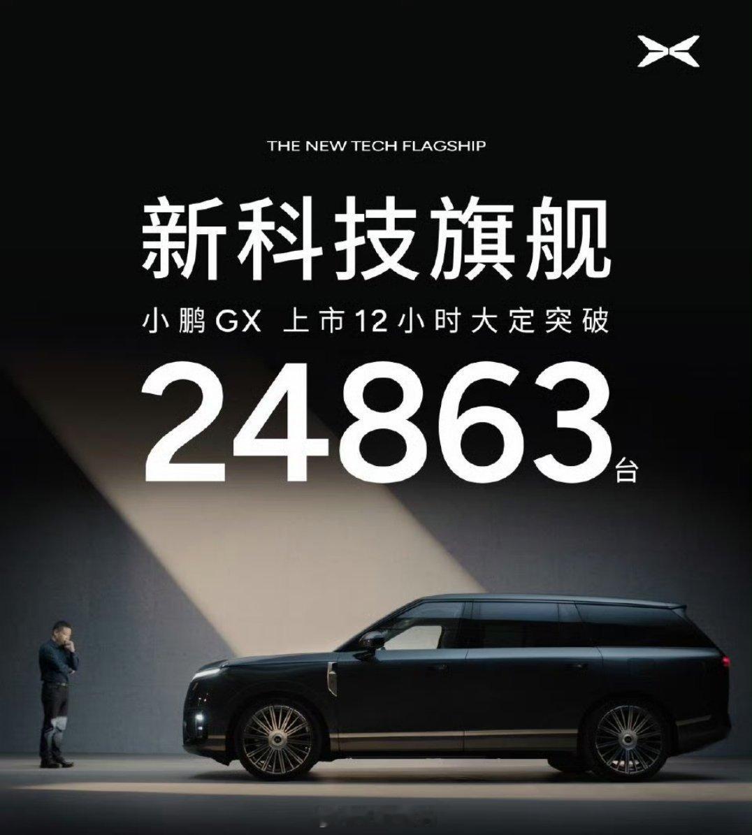 小鹏GX 12小时大定24863，极氪那边也卖得不错，还有理想跟蔚来，对于问界来