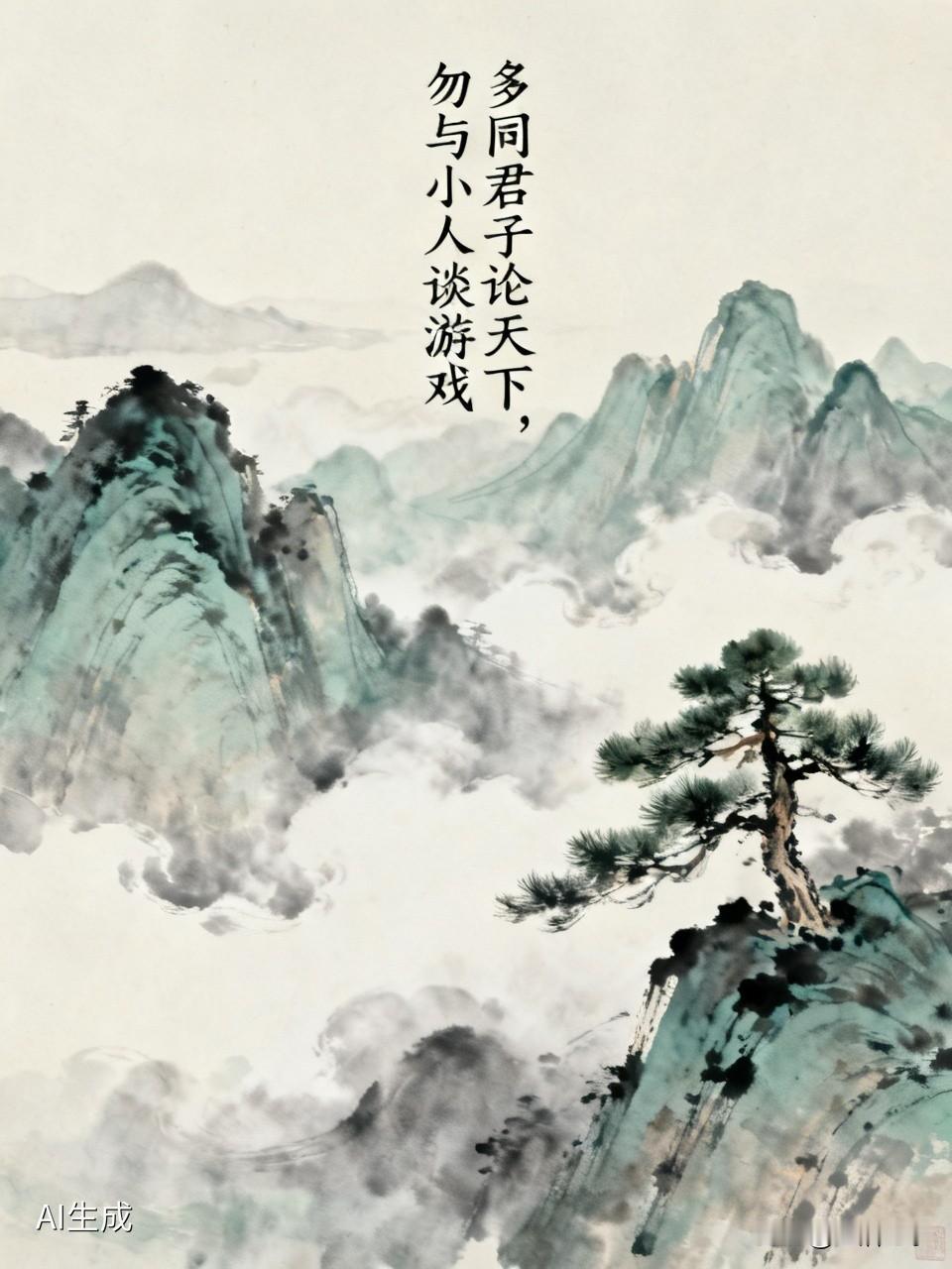 “多同君子论天下，勿与小人谈游戏”，这话太有道理了。跟君子交流，那是一种享受。君