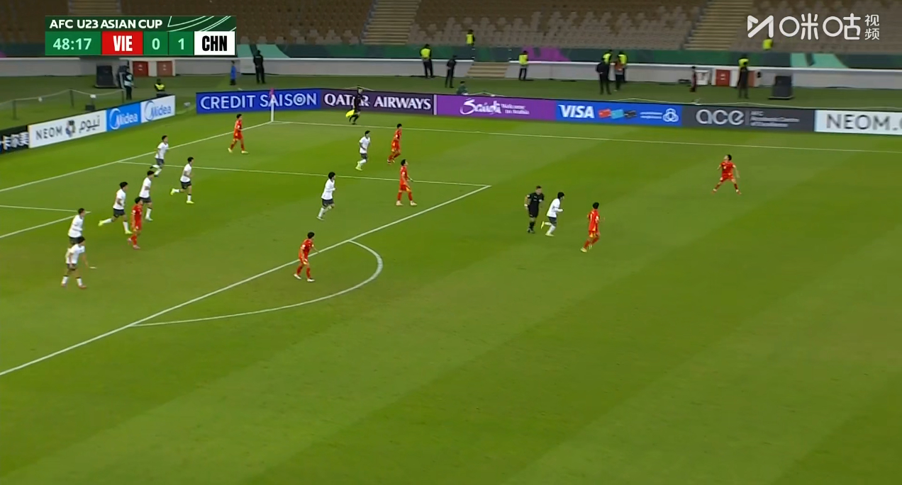 摆大巴的前提就是不能丢球，一丢球一切都不一样了。u23国足vsu23越南