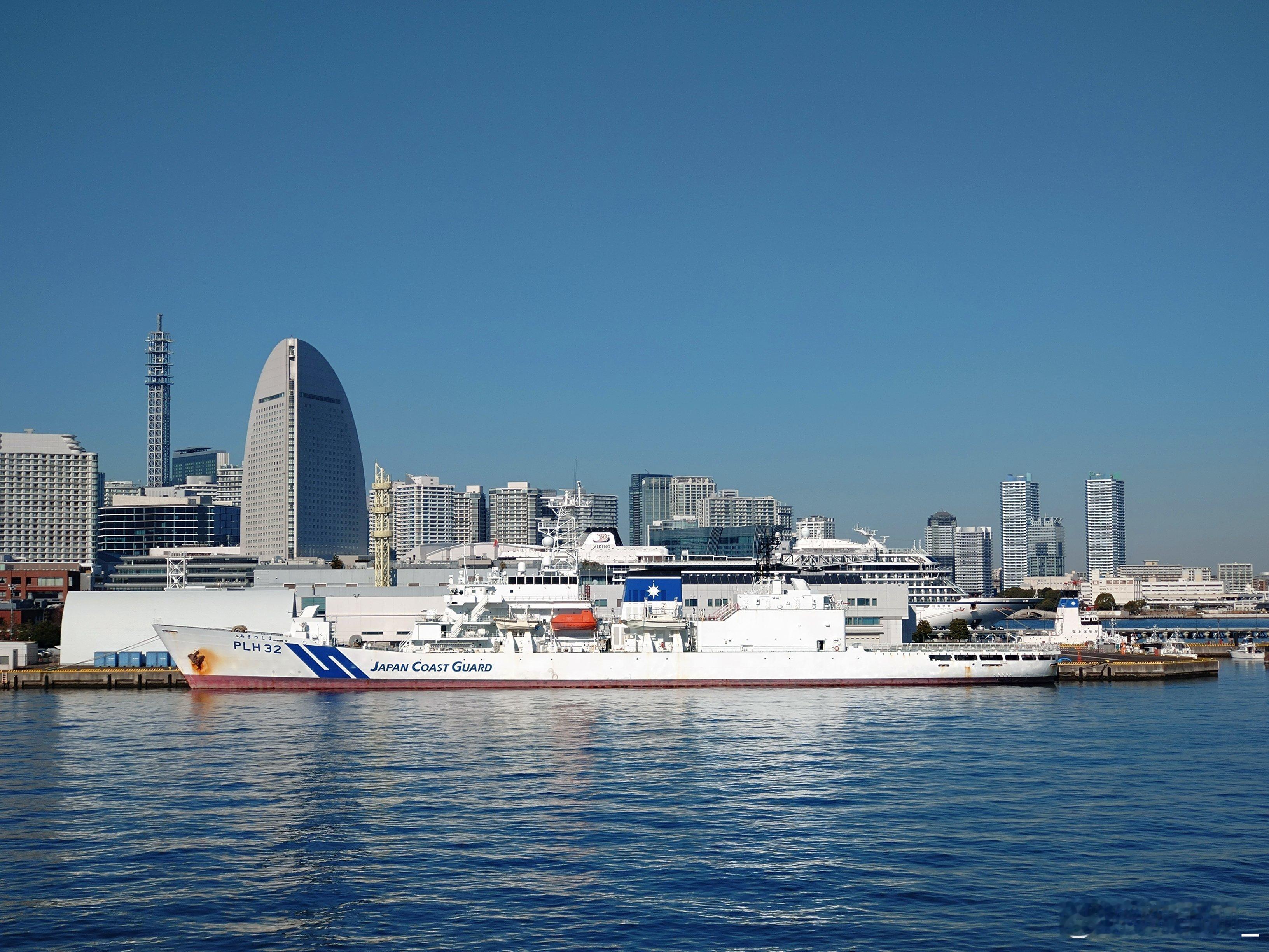 海保PLH-32“秋津岛”号巡视船结束在东南亚“打击海盗”巡航任务，前天回到横滨