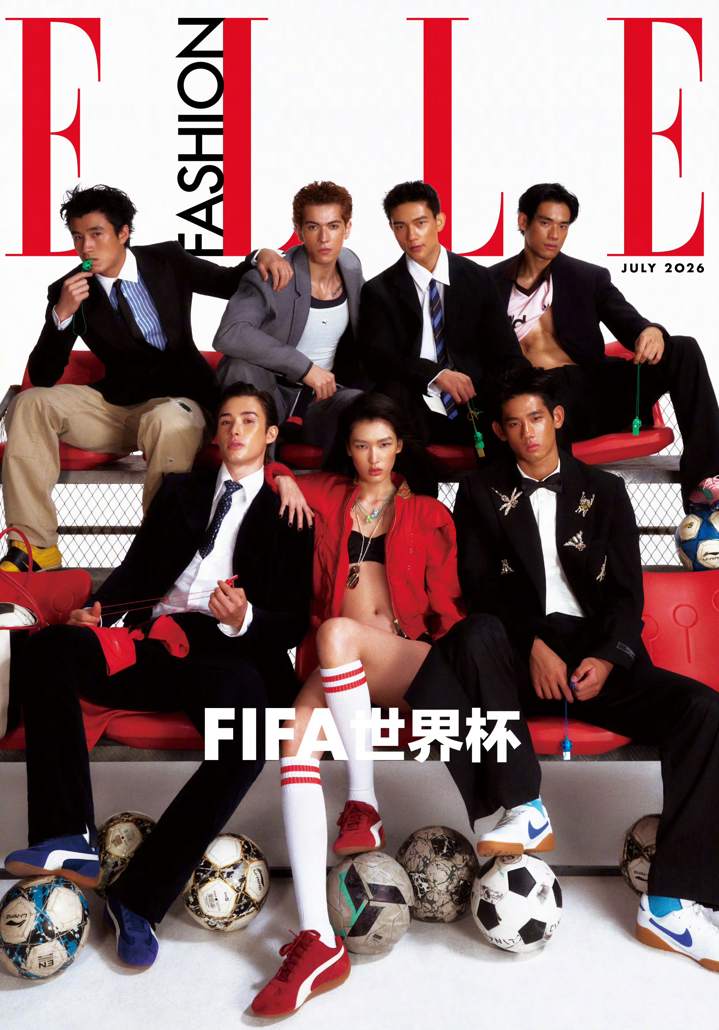 世界杯大V说世界杯时尚赛场 来自ELLE 配合世界杯推出的一组应景大片，再次邀请