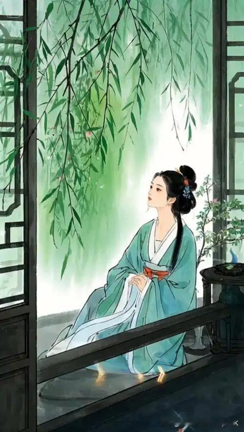 《春尽》
——宋.晁说之
春尽天涯恨最长，
啼莺不识紫游缰。
空惊绿叶成尖发，