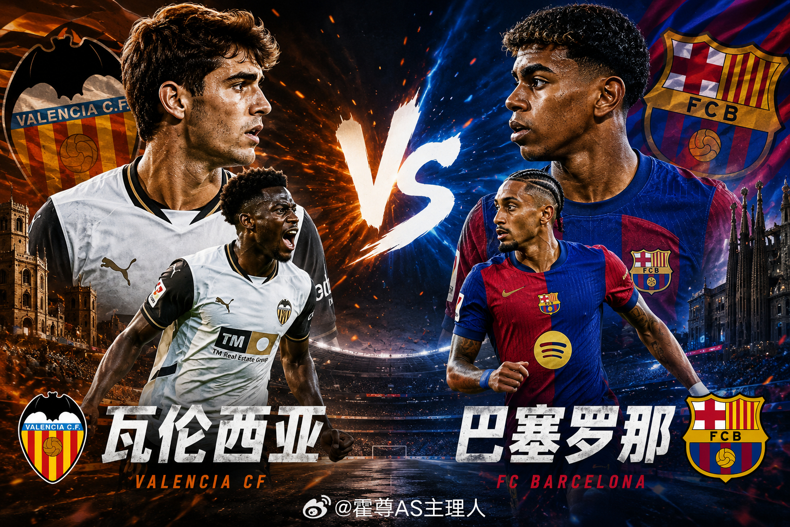 【西甲前瞻｜瓦伦西亚 vs 巴塞罗那】 05月24日 03:00，西甲迎来焦点对