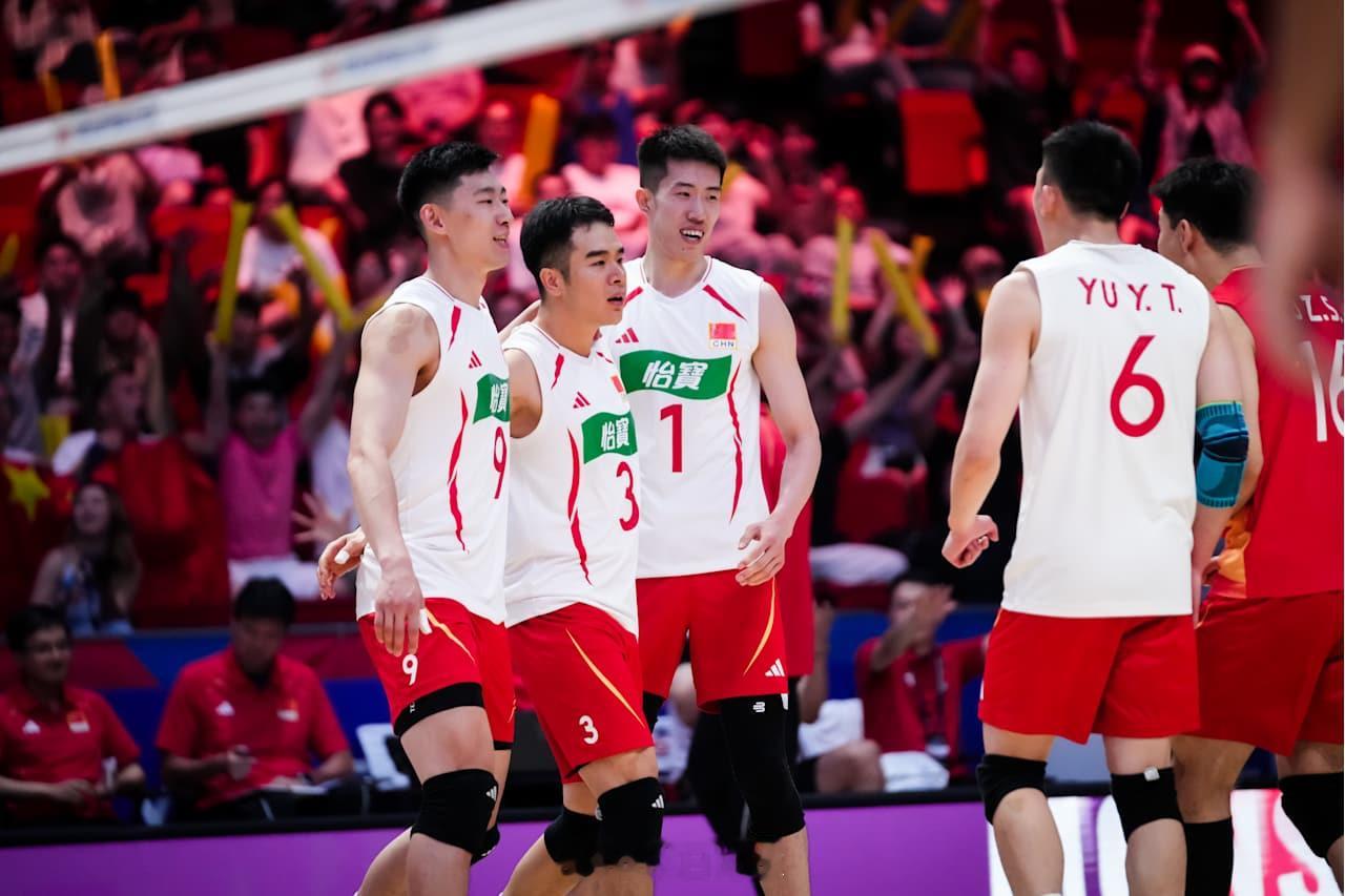 2026世界男排联赛 临沂站中国男排vs斯洛文尼亚男排 比赛第四局，中国队以23