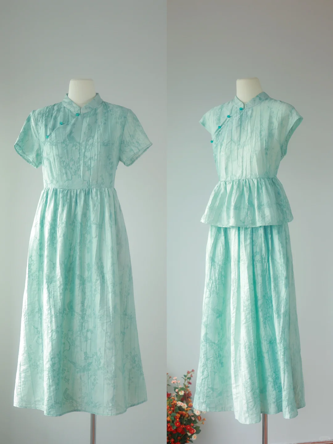 浣溪同面料做了连衣裙，出现货啦